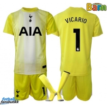 Tottenham Hotspur Guglielmo Vicario #1 Keeper Tredjedraktsett Barn 2025-26 Kortermet (+ Korte bukser)